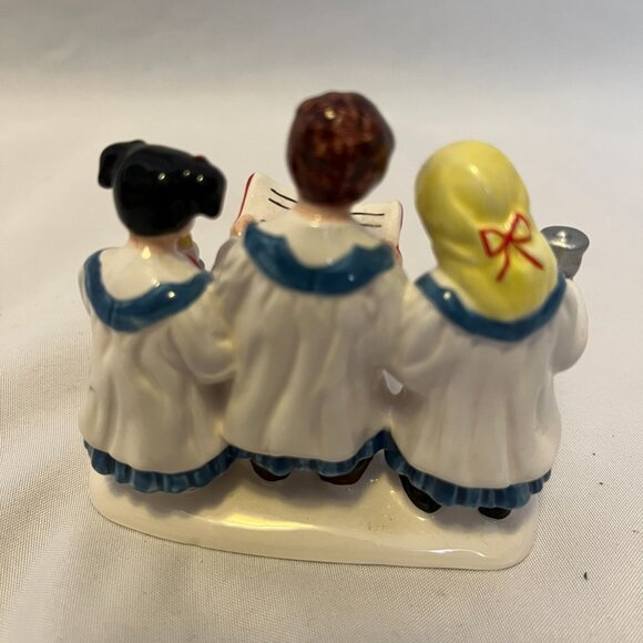 Department 56 Snow Village – Shady Oak Church (1994) w/ Trees and Carolers - Picture 12 of 15